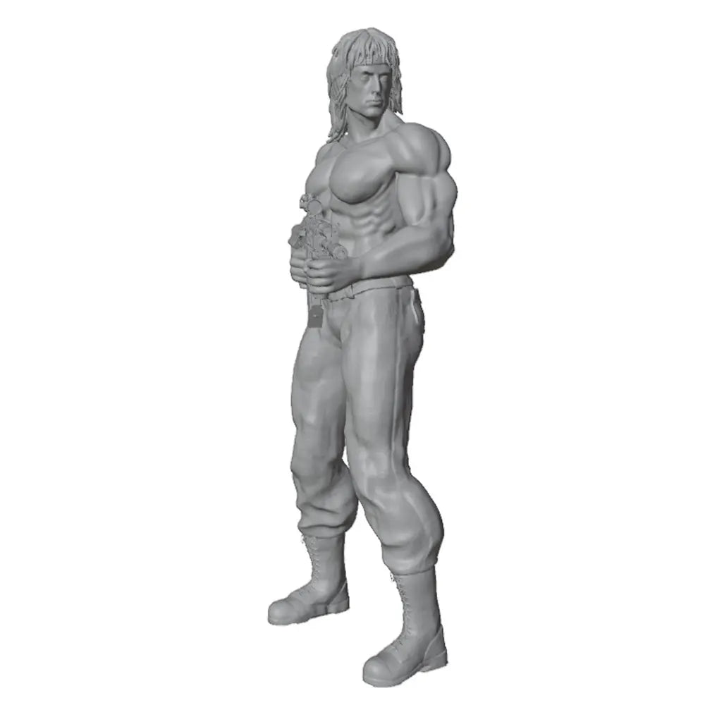 75mm Modern Commando with Assault Rifle, Resin Model Figure Kit, Unassembled and Unpainted