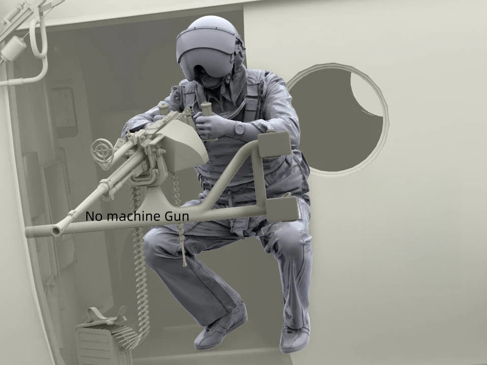 1/48 Modern Tactical Operator Prone with Rifle, Resin Model Figure Kit, Unassembled and Unpainted
