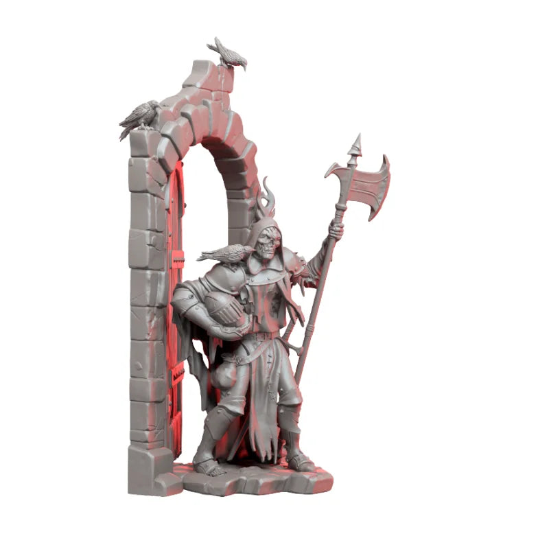 75mm Warrior with Axe, Resin Model Bust Kit, Fantasy Theme, Unassembled and Unpainted