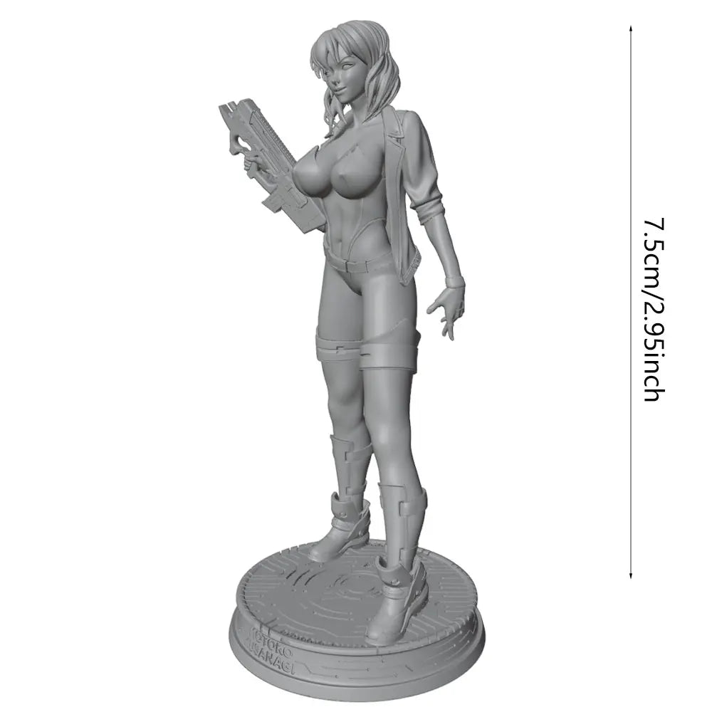 1/24 Female Samurai, Resin Model Figure Kit, Fantasy Theme, Unassembled and Unpainted