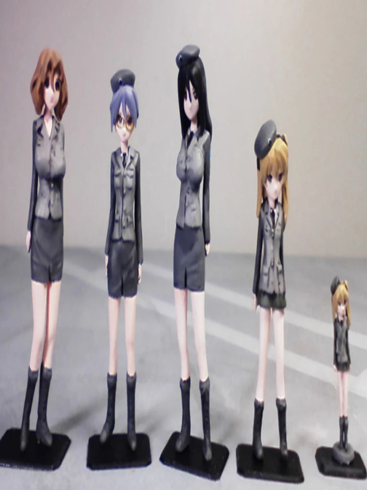 1/35 School Uniforms, 5 Figures, Resin Model Figure Kit, Anime Theme, Unassembled and Unpainted