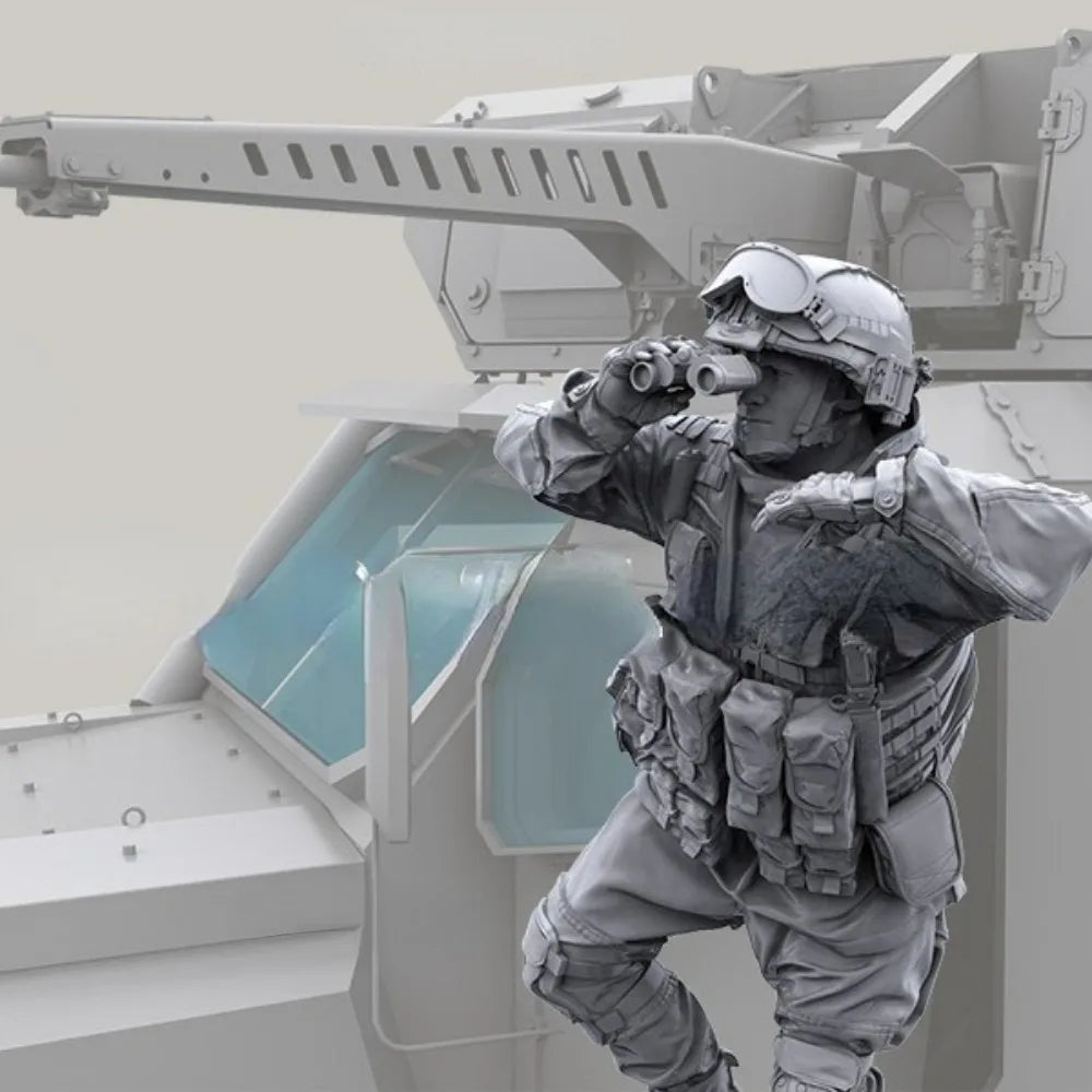 1/35 Modern Tactical Operator Helmet Communication, Resin Model Figure Kit, Unassembled and Unpainted