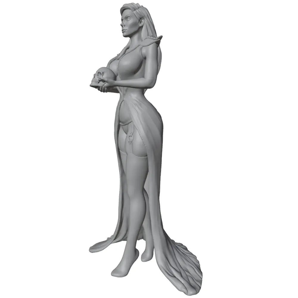 1/24 Female Warrior Spiked Armor, Resin Model Figure Kit, Fantasy Theme, Unassembled and Unpainted
