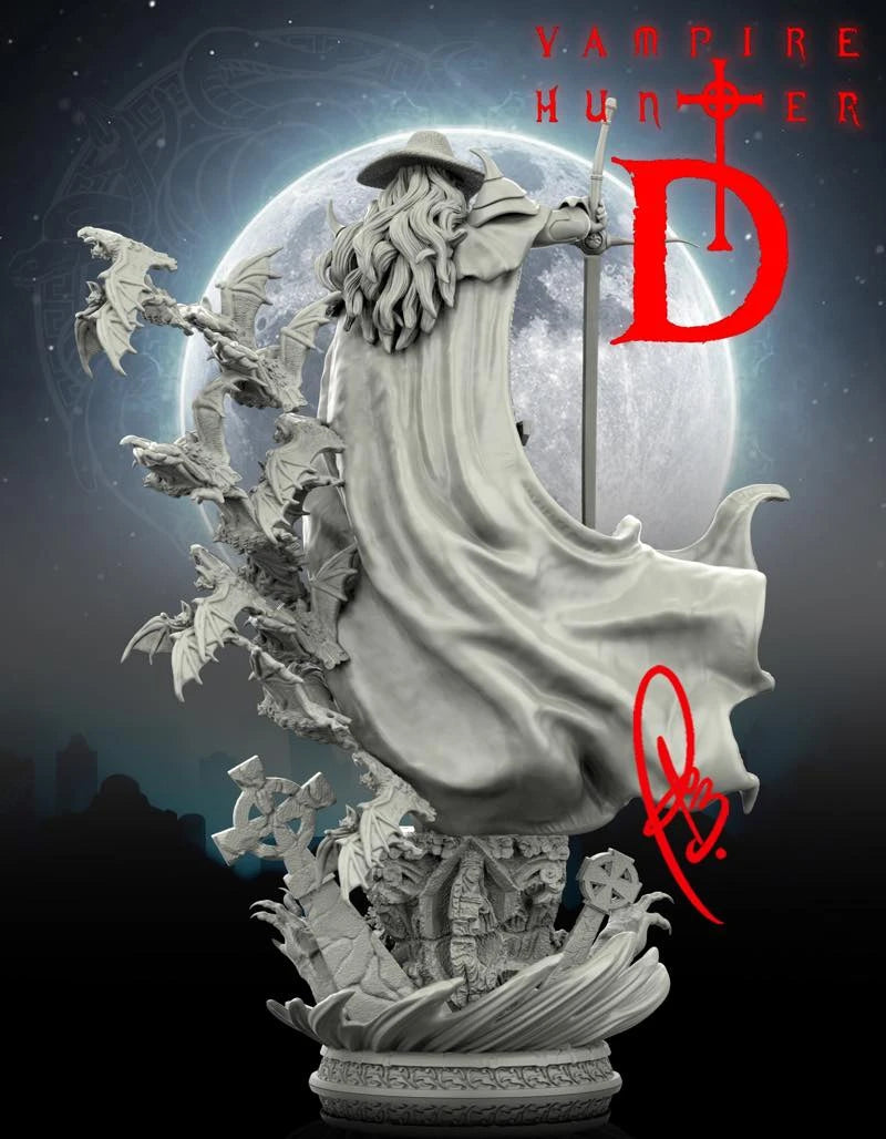 1/24 Vampire Hunter D, Resin Model Figure Kit, Fantasy Theme, Unassembled and Unpainted