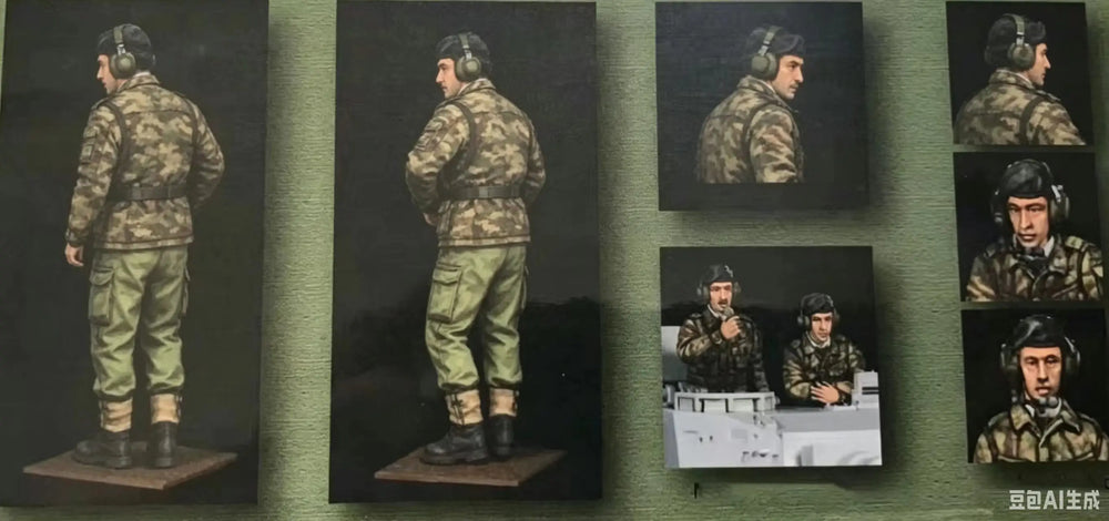 1/35 Modern Soldiers Digital Camouflage, 2 Figures, Resin Model Figure Kit, Unassembled and Unpainted