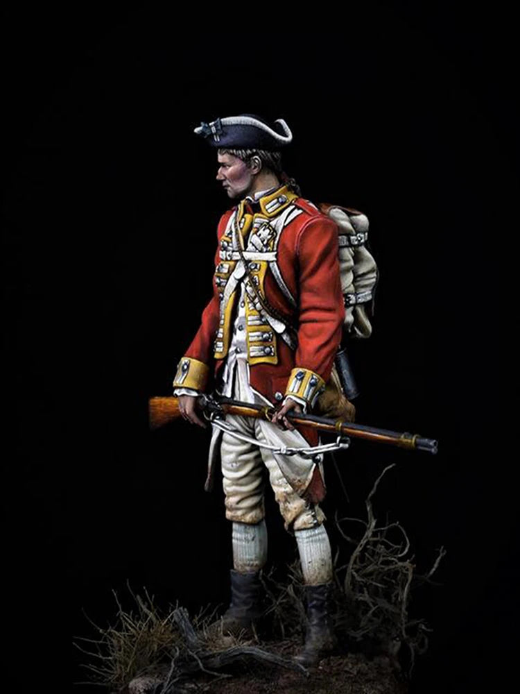 1/24 Napoleonic British Infantryman, Resin Model Figure Kit, Unassembled and Unpainted