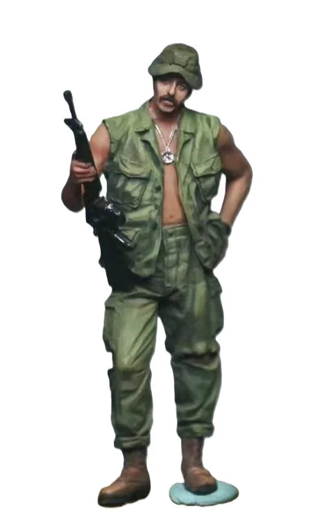 1/35 Vietnam War Combat Soldier, Resin Model Figure Kit, Unassembled and Unpainted