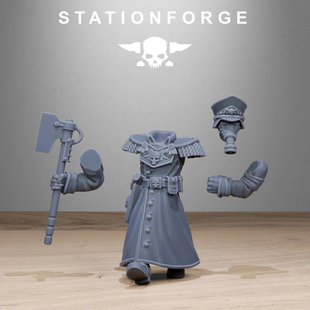 25mm Vigils, 10 Figures, Resin Model Figure Kit, Sci-Fi Theme, Unassembled and Unpainted