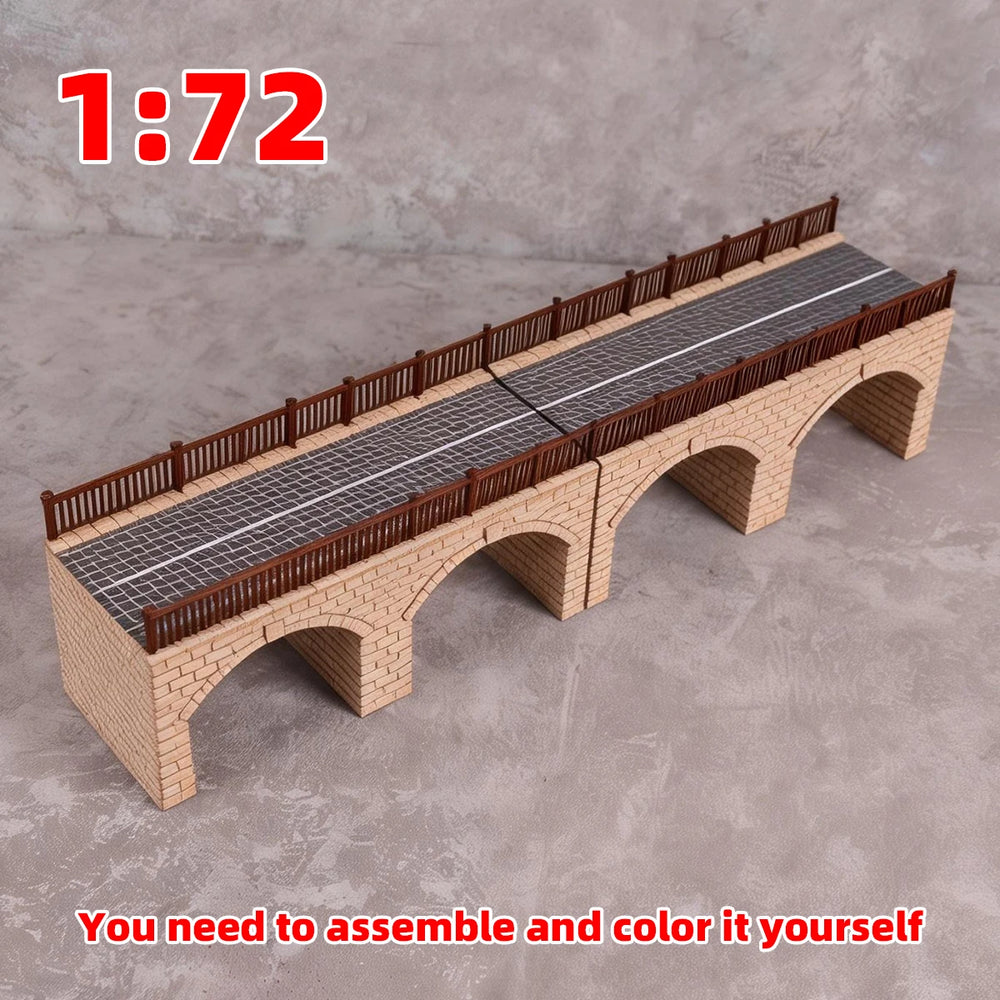 1/72 Railway Bridge, Resin Model Terrain Kit, Historical Theme, Unpainted