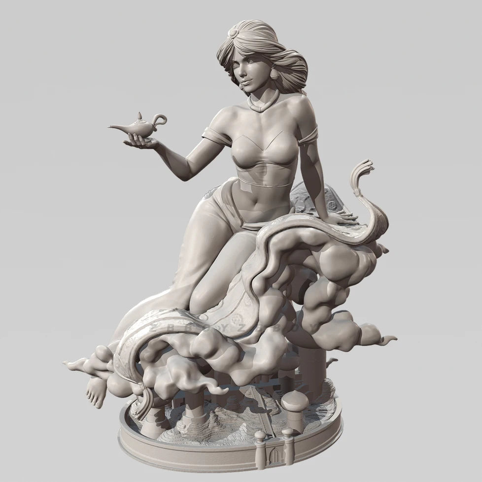 100mm Female Fantasy Sorceress, Resin Model Figure Kit, Fantasy Theme, Unassembled and Unpainted