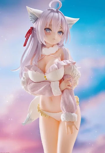 Ellie Fox with Cat Ears, Resin Model Figure Kit, Anime Theme, Unassembled and Unpainted
