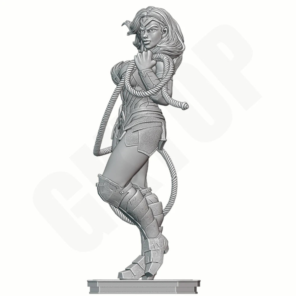 1/24 Demon Warrior with Horns and Whips, Resin Model Figure Kit, Fantasy Theme, Unassembled and Unpainted