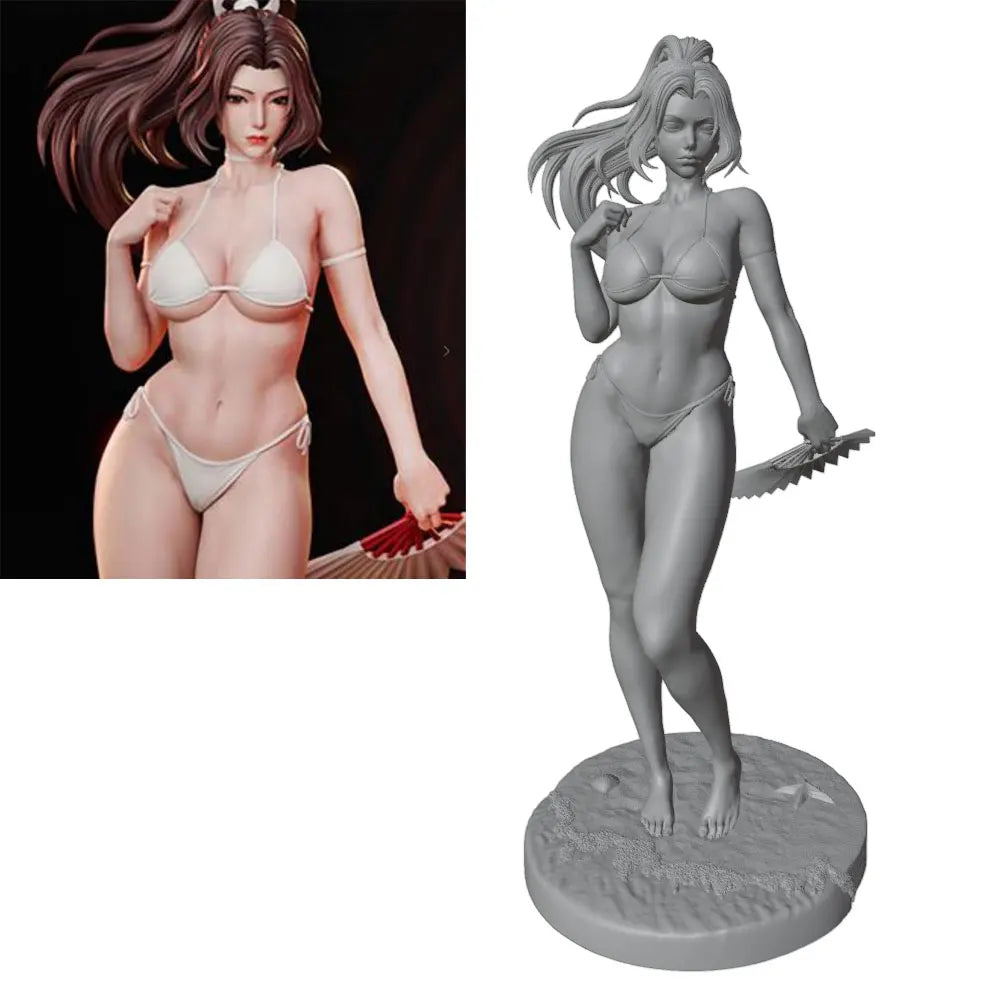 1/24 Adult Female Pinup, Resin Model Figure Kit, Unassembled and Unpainted