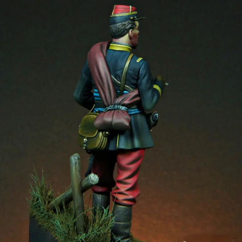 1/24 Napoleonic Austrian Cavalry Officer with Pelisse, Resin Model Figure Kit, Unassembled and Unpainted