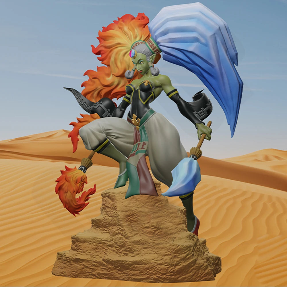 1/24 Armored Sorceress, Resin Model Figure Kit, Fantasy Theme, Unassembled and Unpainted