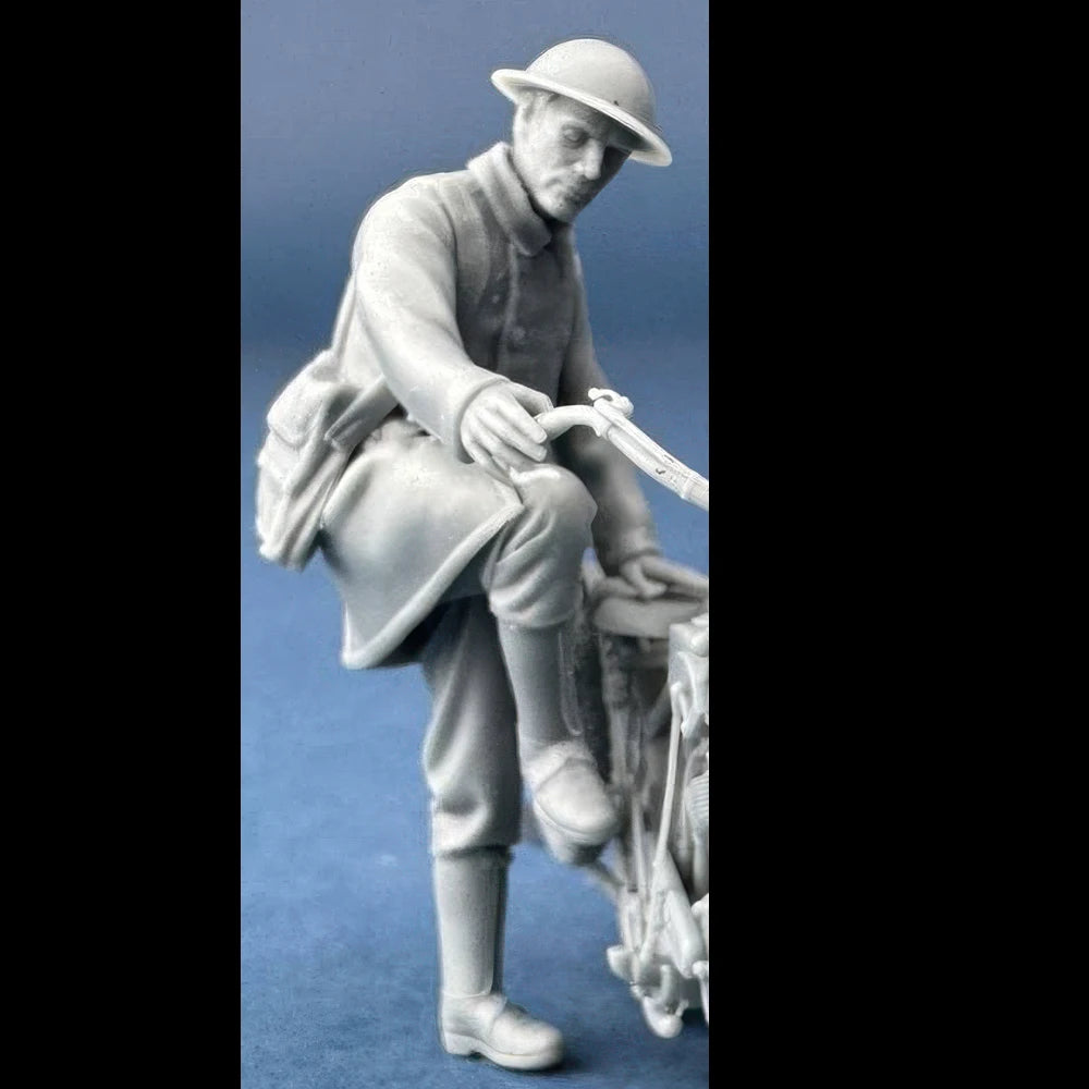1/32 WWI Cavalry Rider, Resin Model Figure Kit, Unassembled and Unpainted