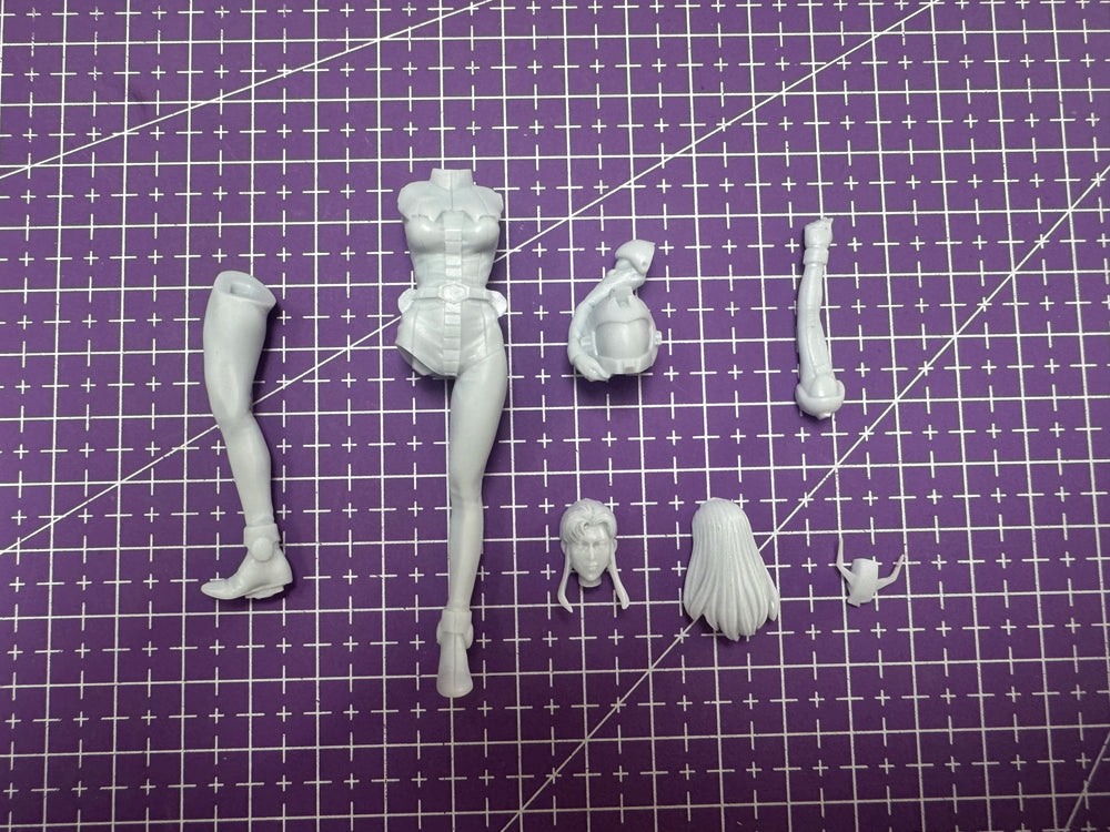 1/20 Female Warrior with Armor, Resin Model Figure Kit, Fantasy Theme, Unassembled and Unpainted