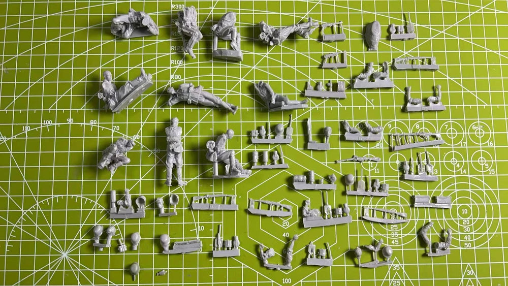 1/35 Modern Infantry Squad in Combat Assault, 10 Figures, Resin Model Figure Kit, Unassembled and Unpainted