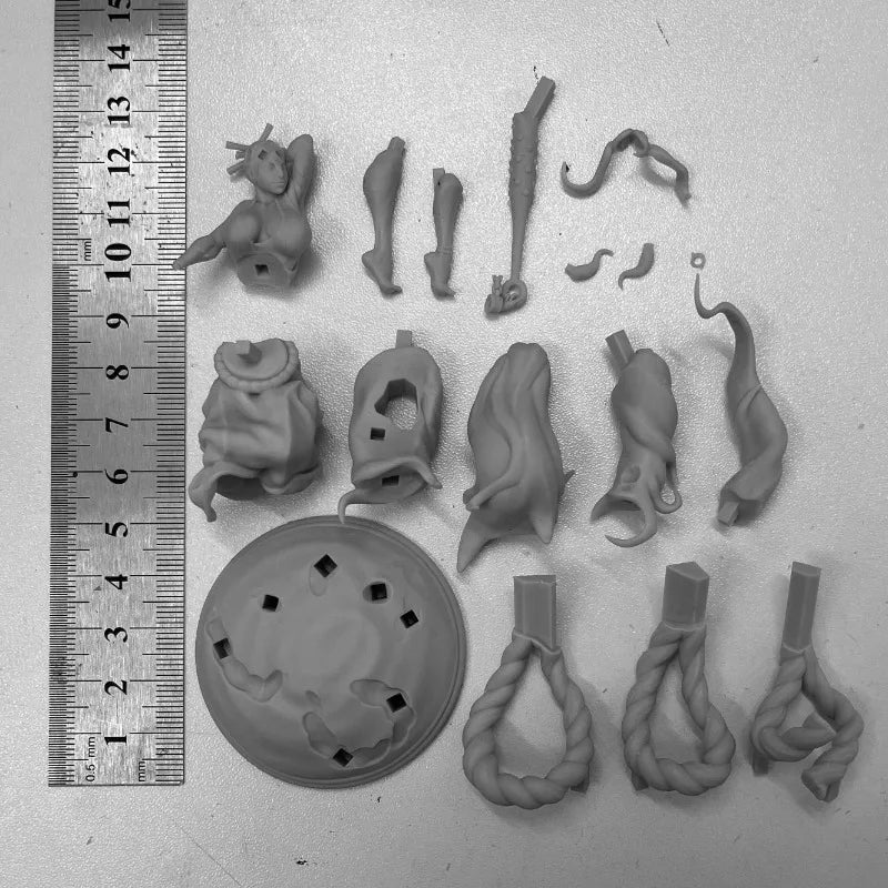 75mm Demon Girl Fantasy, Resin Model Figure Kit, Fantasy Theme, Unassembled and Unpainted