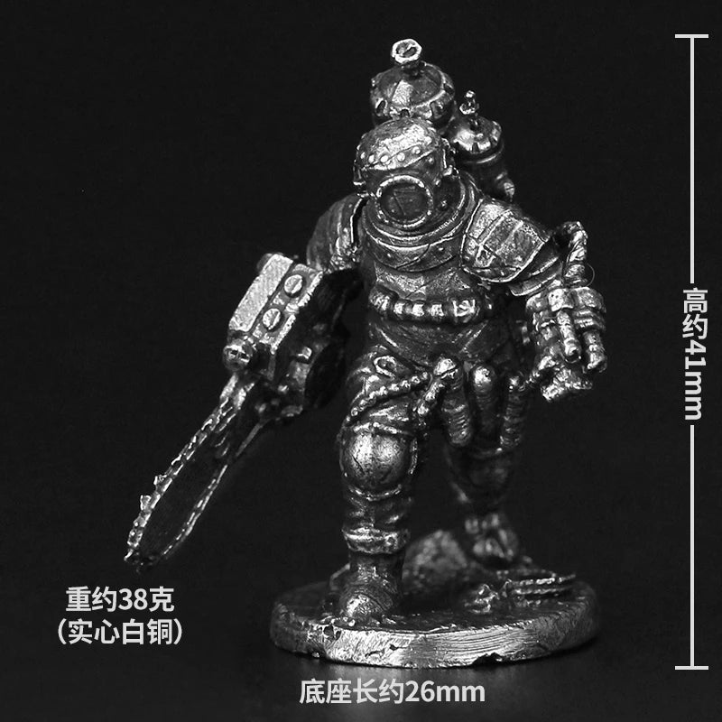 28mm Deep-Sea Digger Warriors, 6 Figures, Resin Model Figure Kit, Fantasy Theme, Unassembled and Unpainted