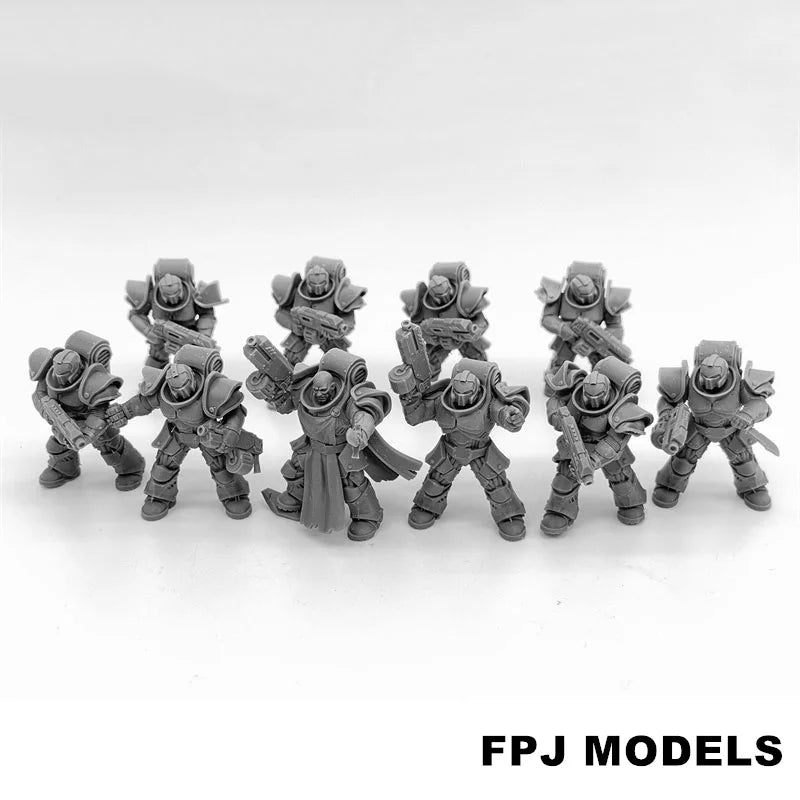 28mm Socratis Legion Sci-Fi Infantry, 45 Figures, Resin Model Figure Kit, Sci-Fi Theme, Unassembled and Unpainted