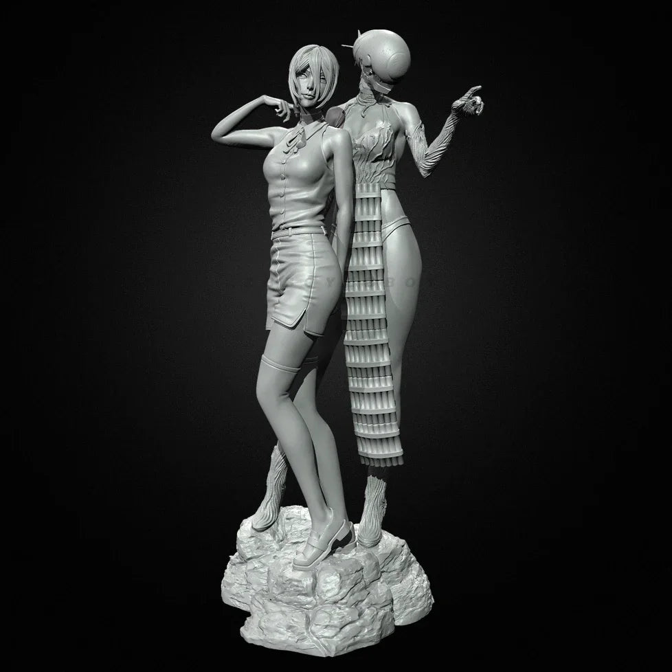 75mm Fantasy Draped Female, Resin Model Figure Kit, Unassembled and Unpainted