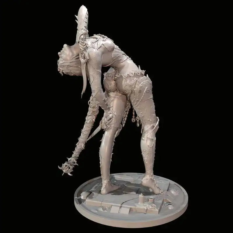 65mm Egyptian Ghost Mother, Resin Model Figure Kit, Fantasy Theme, Unassembled and Unpainted