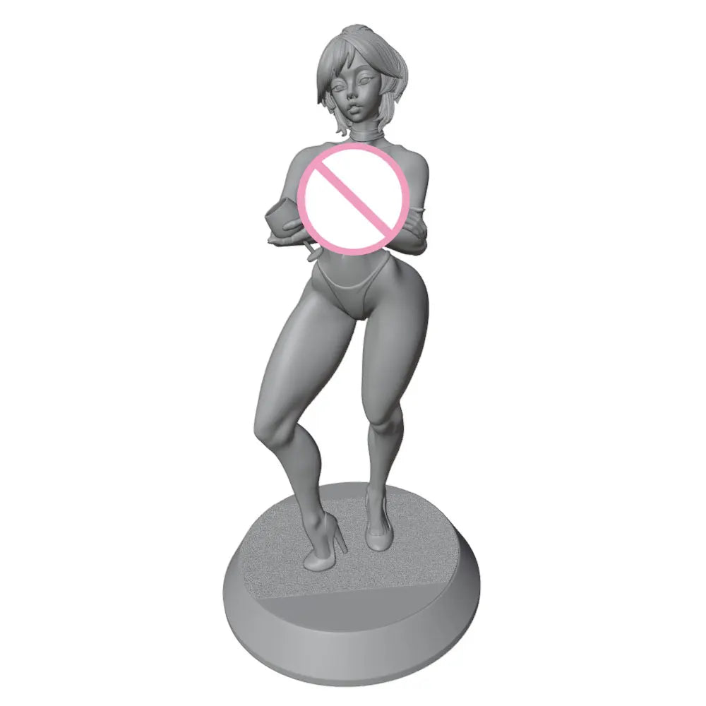 75mm Anime Pinup, Resin Model Figure Kit, Unassembled and Unpainted