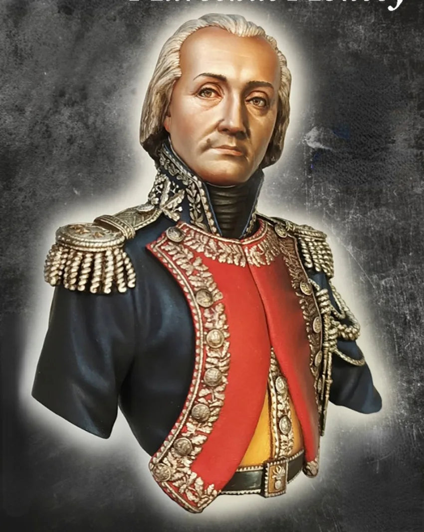 1/9 Napoleonic French Marshal with Red Sash, Resin Model Bust Kit, Unassembled and Unpainted