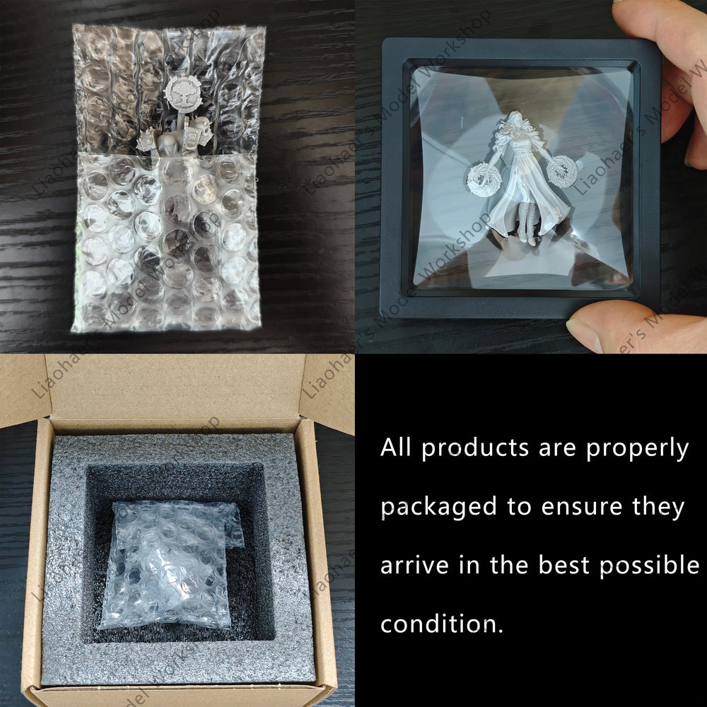 32mm Grimdark Ork Warriors Squad, 16 Figures, Resin Model Figure Kit, Sci-Fi Theme, Unassembled and Unpainted