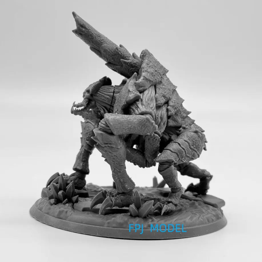 28mm Xenarid Fluxus Demon, Resin Model Figure Kit, Fantasy Theme, Unassembled and Unpainted