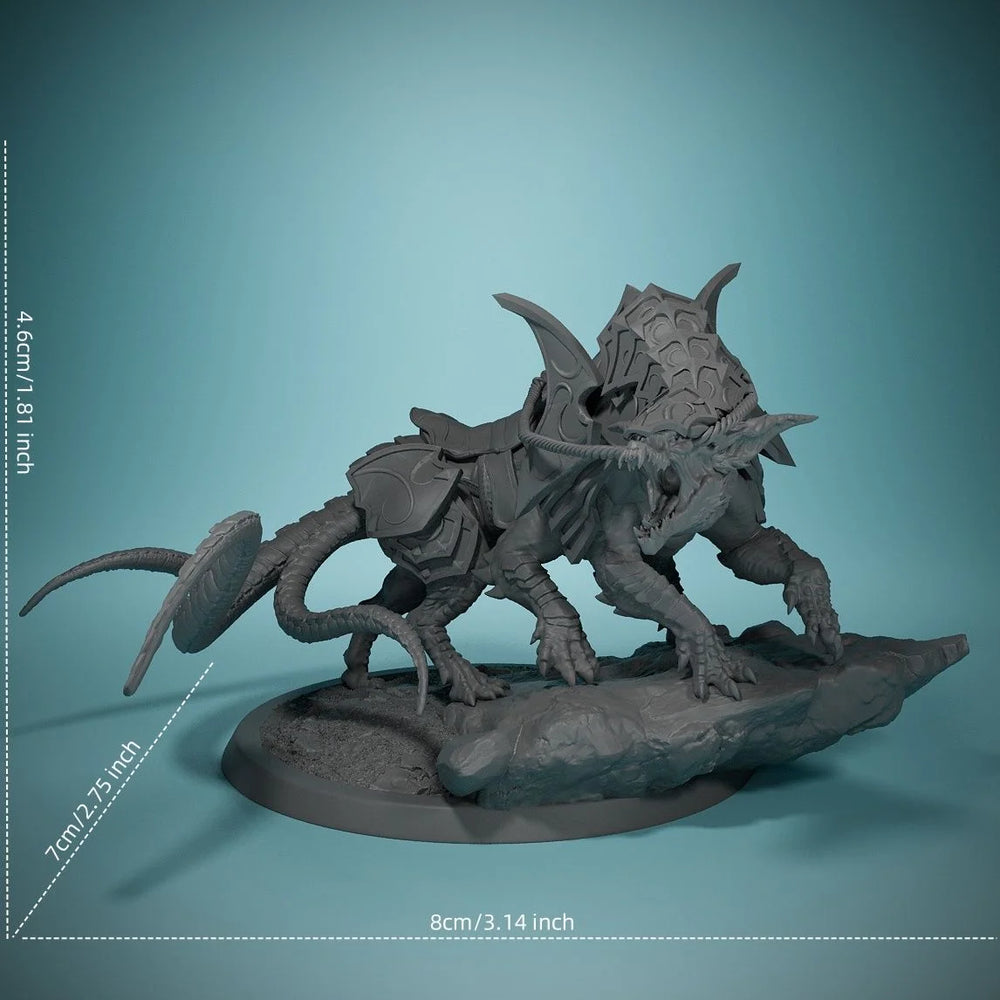 Assorted Fantasy Dragons, Resin Model Creature Kit, Fantasy Theme, Unassembled and Unpainted