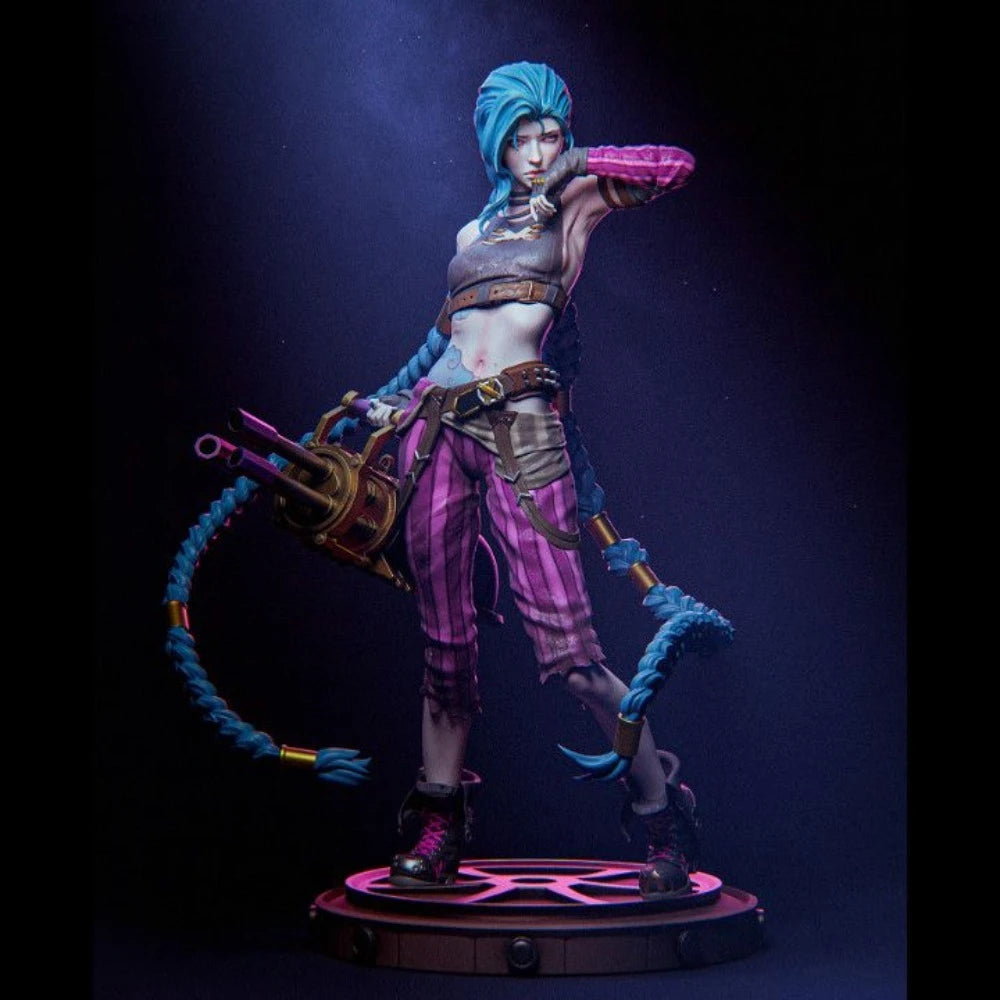 Anime Cyberpunk Female Warrior — Resin Figure
