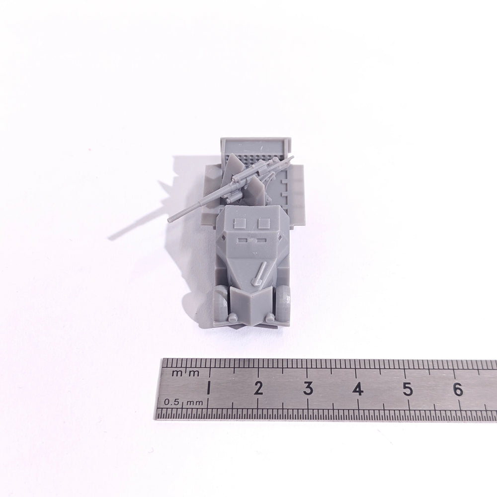 1/144 WWII Sd.Kfz.7 with Flak 37, Resin Model Vehicle Kit, Unassembled and Unpainted