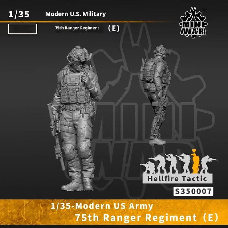 1/35 Modern US 75th Ranger Regiment, 6 Figures, Resin Model Figure Kit, Unassembled and Unpainted