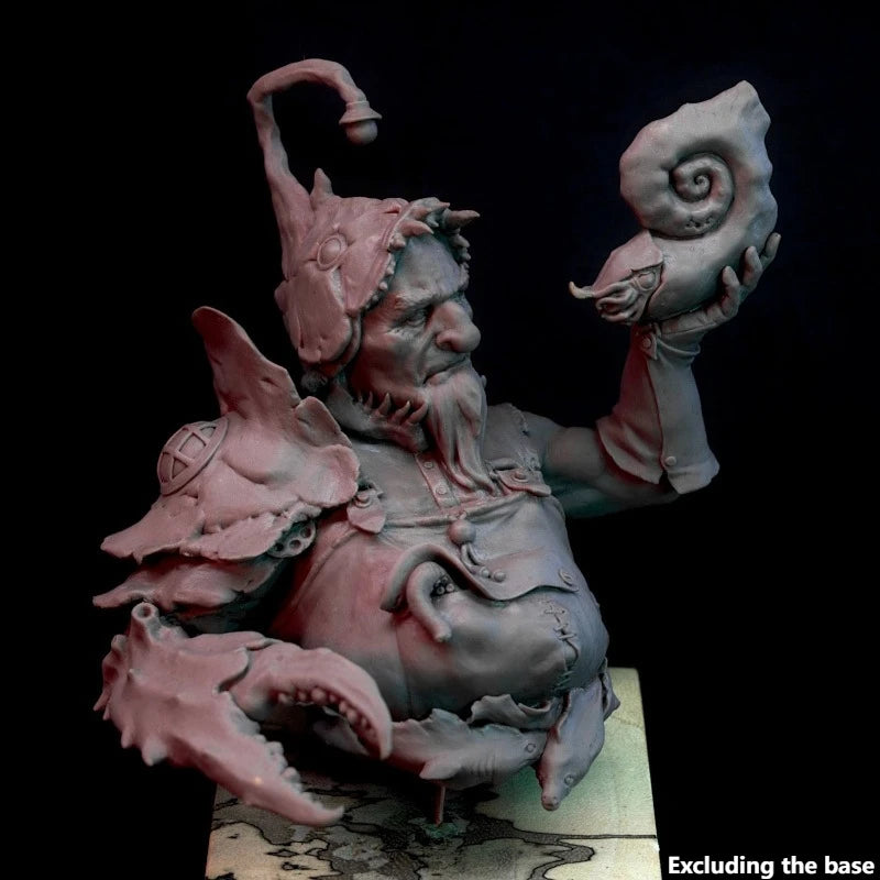 1/12 Sea Deity, Resin Model Bust Kit, Fantasy Theme, Unassembled and Unpainted