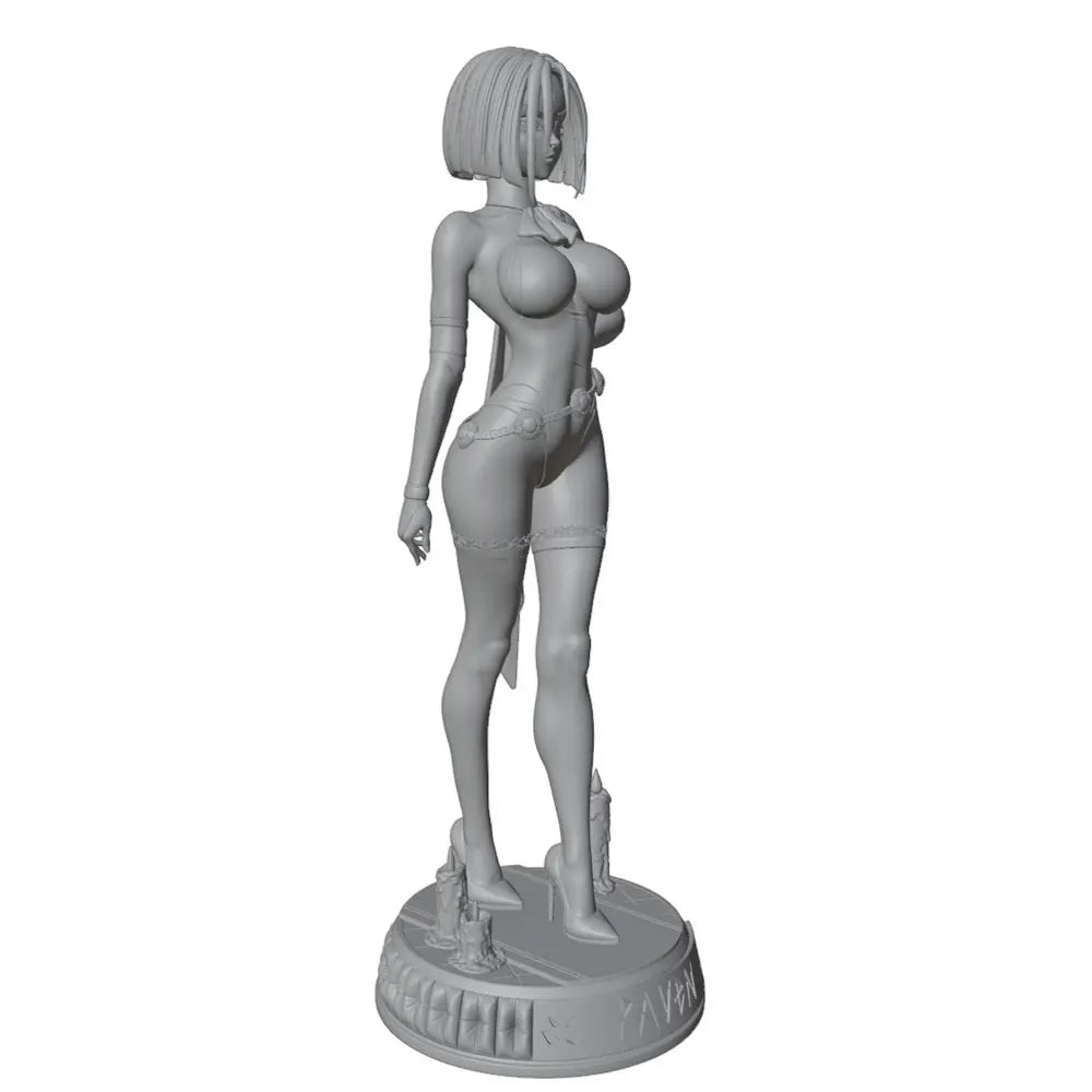 1/24 Blonde Female, Resin Model Figure Kit, Unassembled and Unpainted