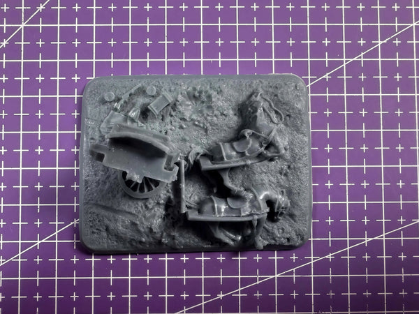 1/72 Napoleonic Horse-Drawn Carriage, Resin Model Diorama Kit, Unassembled and Unpainted