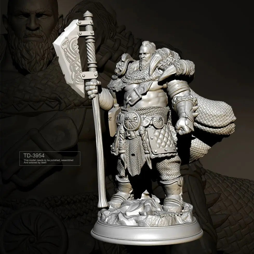75mm Tribal Lord, Resin Model Figure Kit, Fantasy Theme, Unassembled and Unpainted