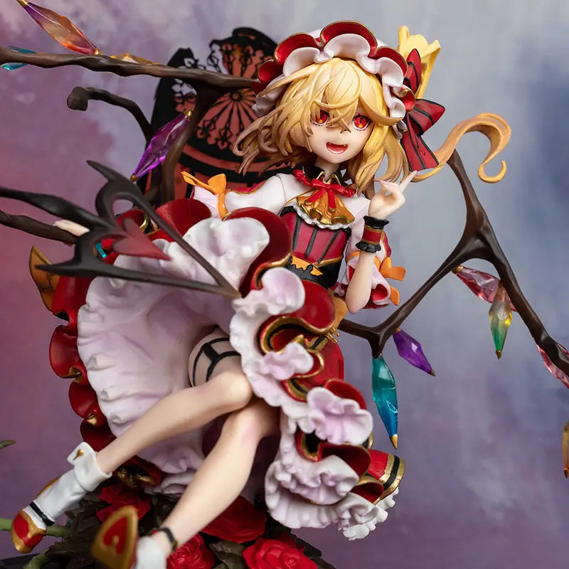 Demon Maiden with Scarlet Wings, Resin Model Figure Kit, Anime Theme, Unassembled and Unpainted