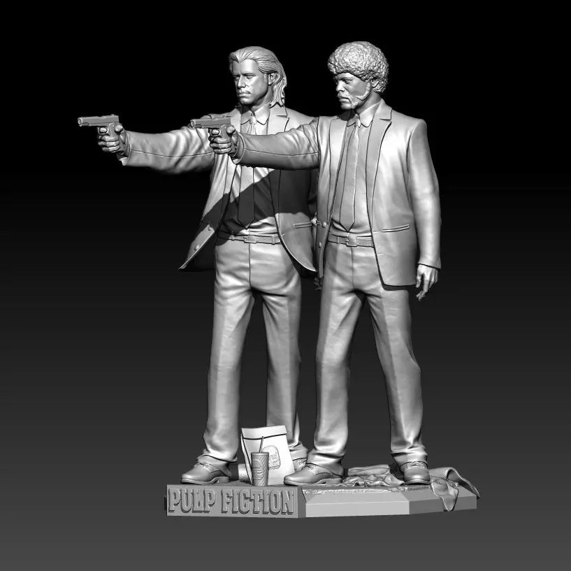 1/18 Film Noir Detectives, 2 Figures, Resin Model Figure Kit, Historical Theme, Unassembled and Unpainted