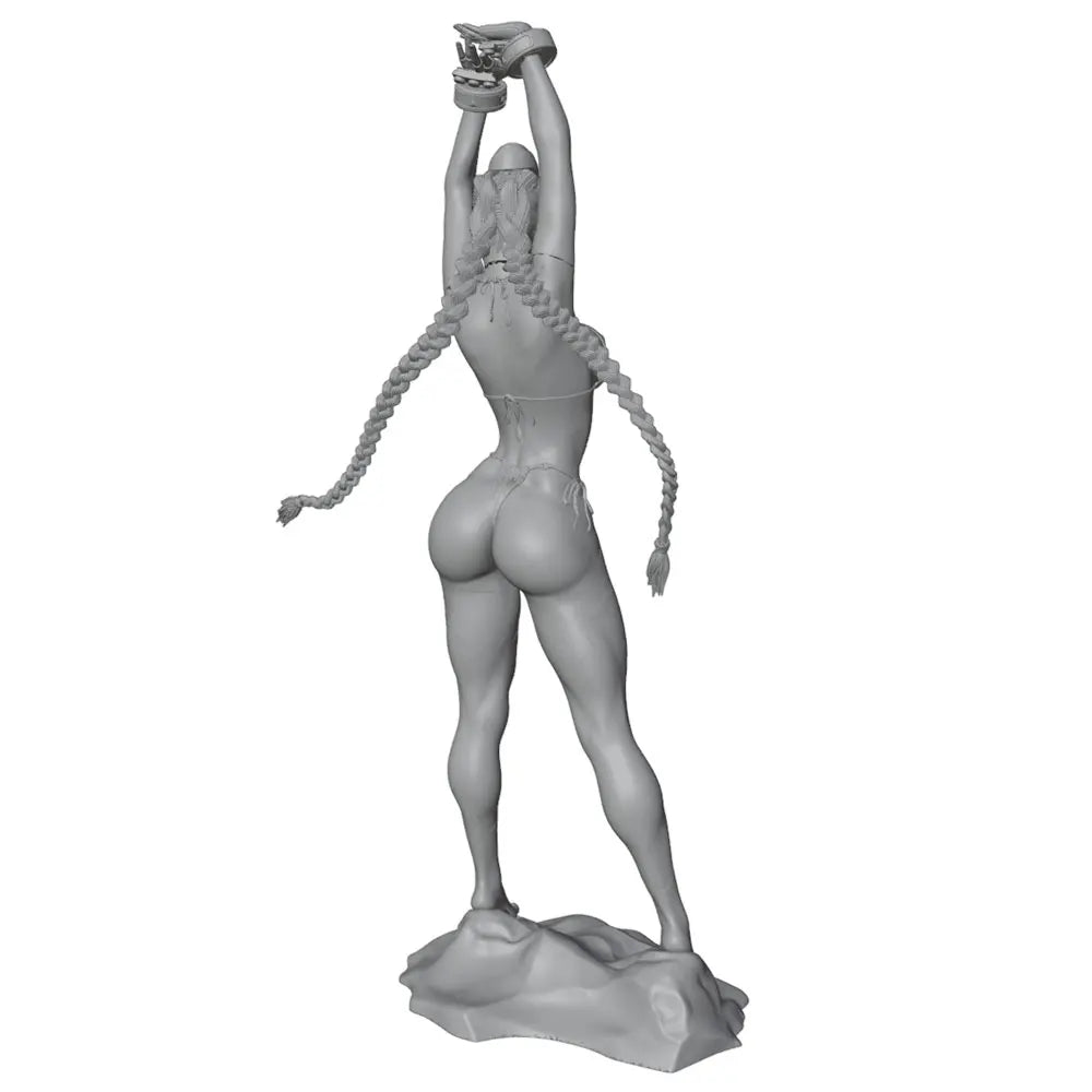 75mm Pin-up Posed Female, Resin Model Figure Kit, Unassembled and Unpainted