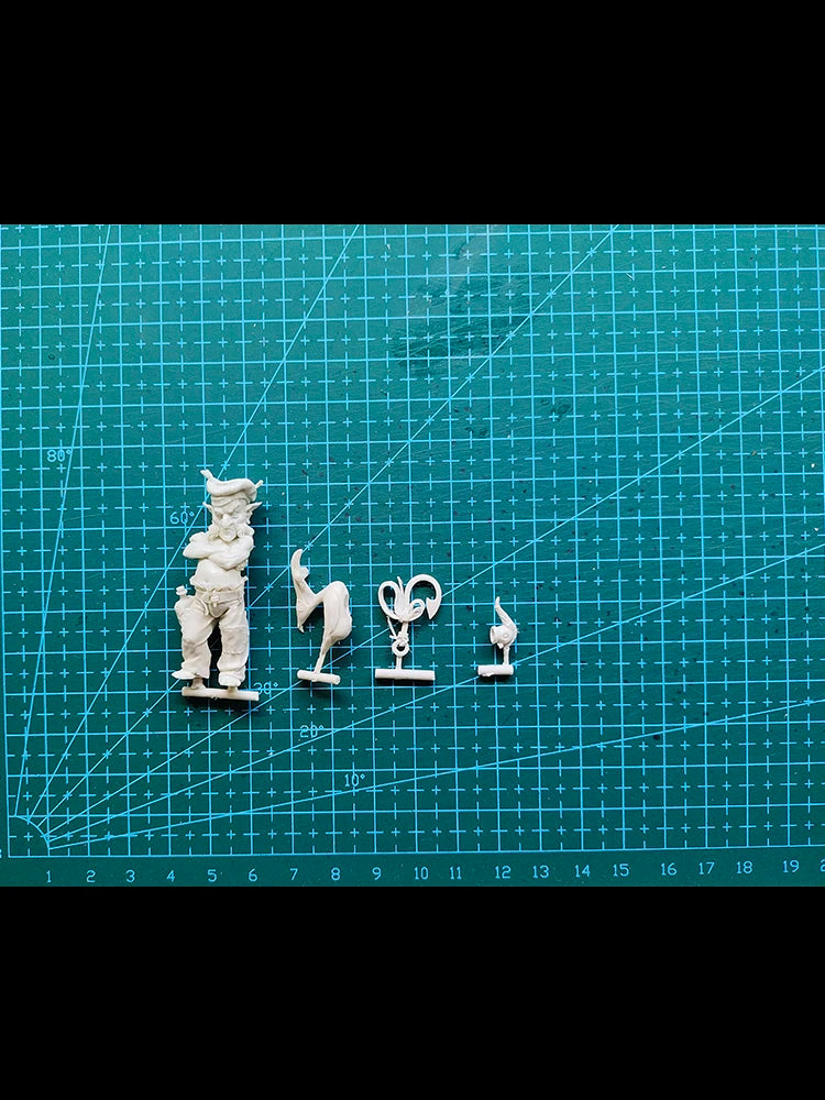 1/32 Steampunk Warrior, Resin Model Figure Kit, Fantasy Theme, Unassembled and Unpainted