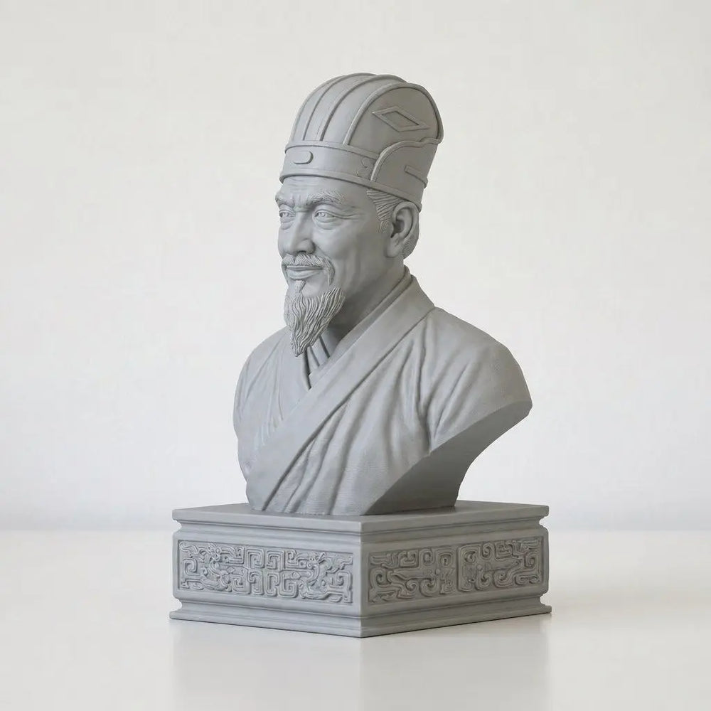 120mm Ancient Lü Buwei, Resin Model Bust Kit, Unassembled and Unpainted