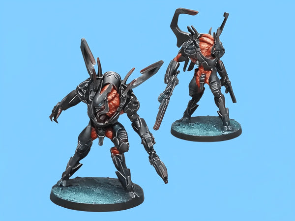 Xeodron Batroid Insectoid Warrior, Resin Model Figure Kit, Sci-Fi Theme, Unassembled and Unpainted