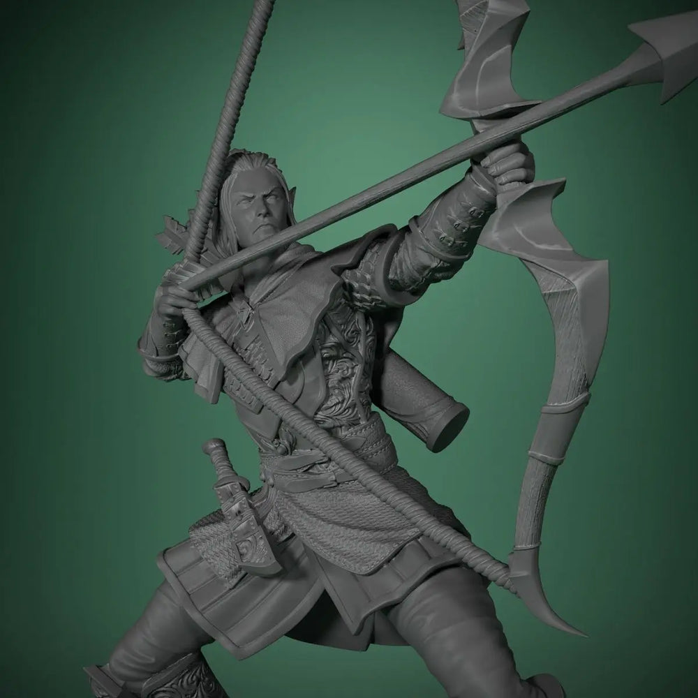 Elf Ranger, Resin Model Figure Kit, Fantasy Theme, Unassembled and Unpainted