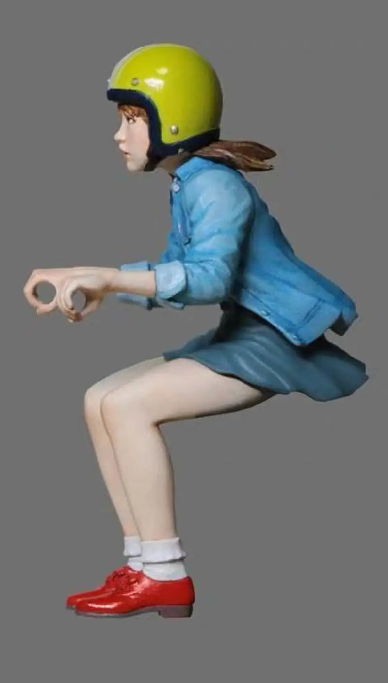 1/24 Girl on Motorcycle, Resin Model Figure Kit, Anime Theme, Unassembled and Unpainted