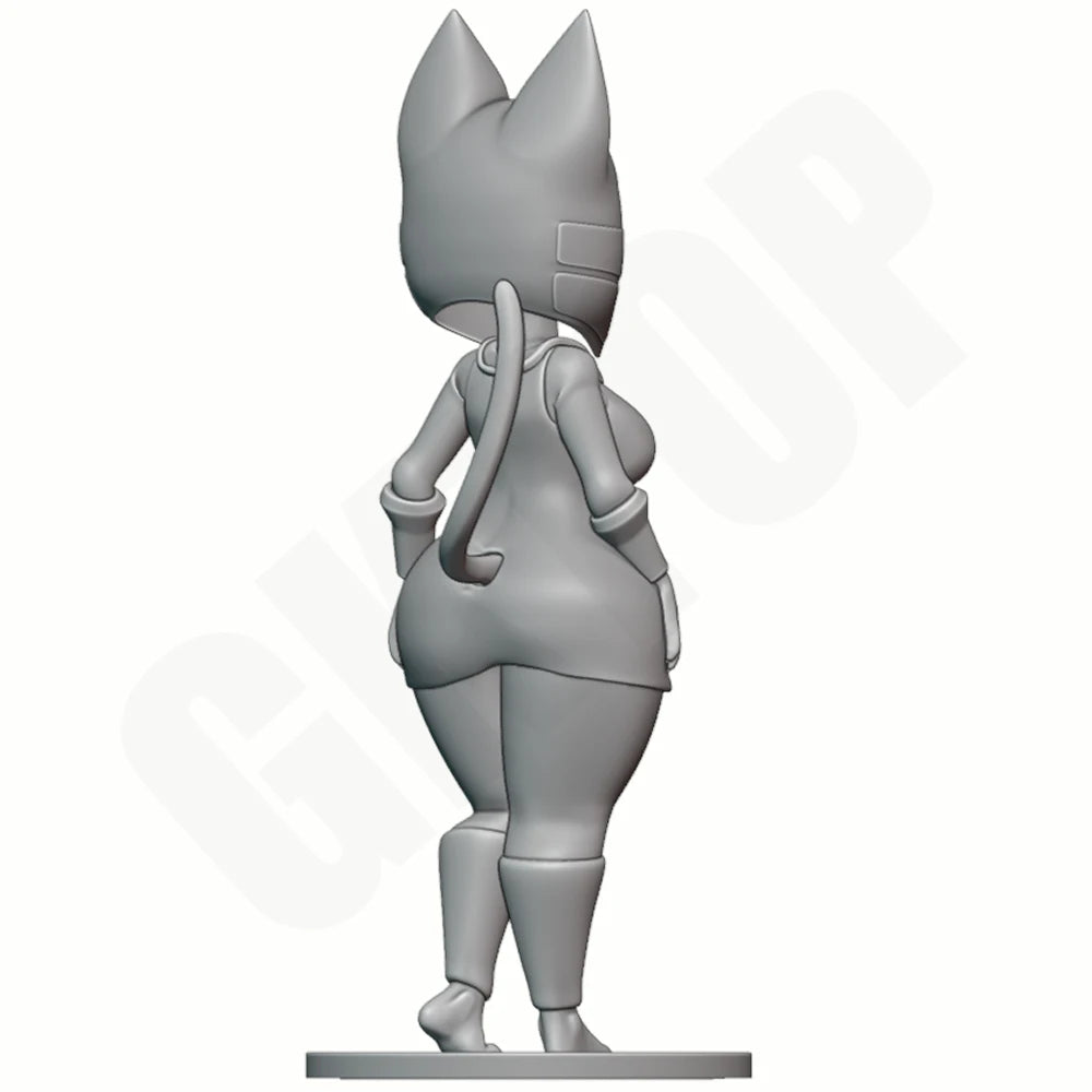 1/24 Cat-Ear Beauty, Resin Model Figure Kit, Anime Theme, Unassembled and Unpainted