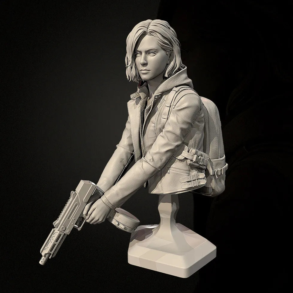 76mm Modern Tactical Operator, Resin Model Figure Kit, Sci-Fi Theme, Unassembled and Unpainted