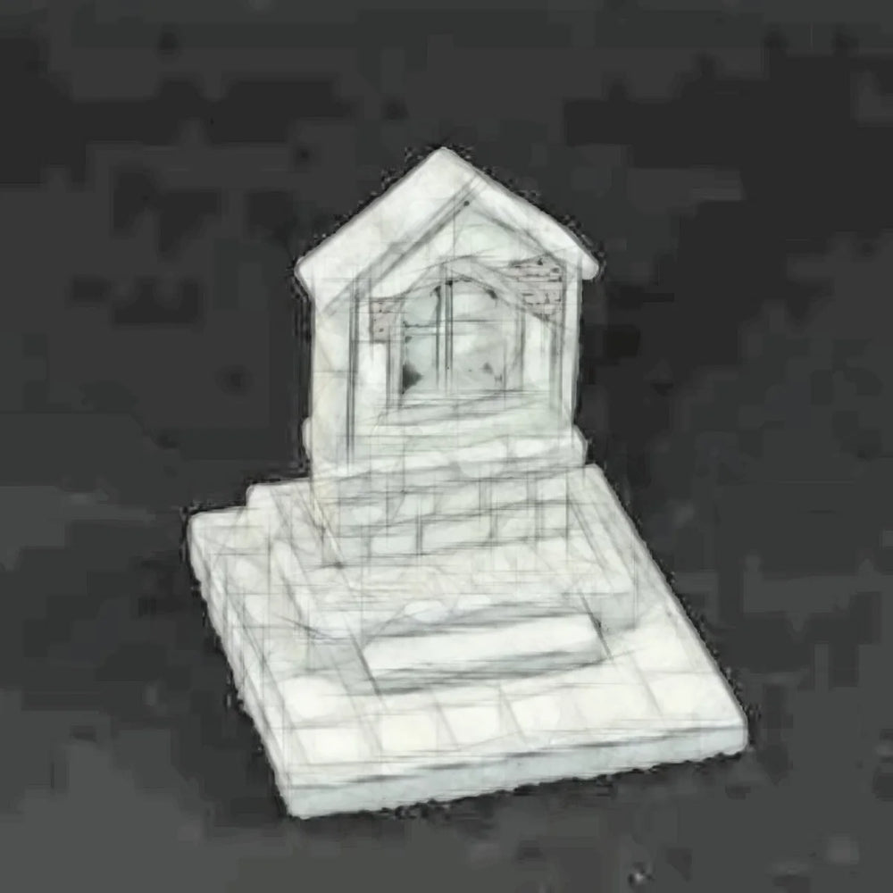 1/35 Prayer Stone Memorial, Resin Model Terrain Kit, Historical Theme, Unpainted